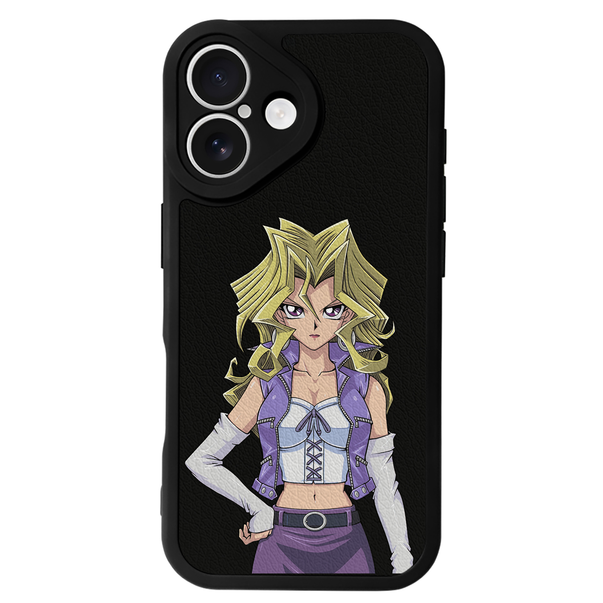 遊☆戯☆王 Yu-Gi-Oh! 【iPhone 16シリーズ対応】シリコンスマホケース（レザー調） 材質：シリコン